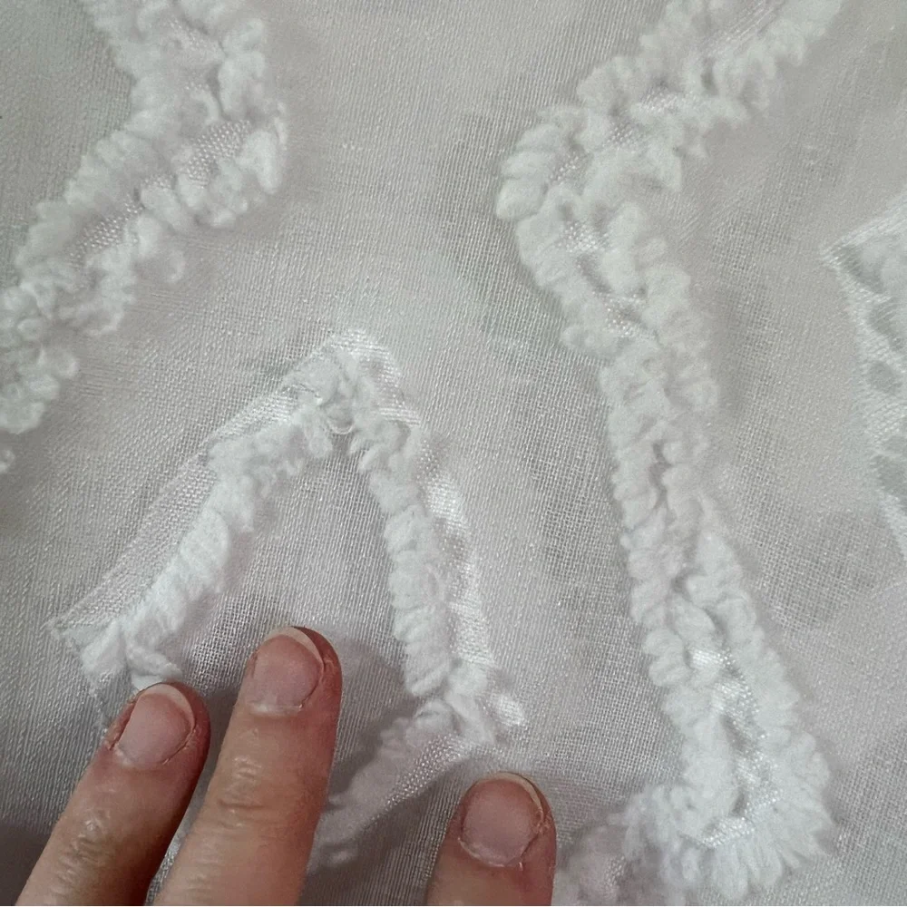 Dainty Home Grommet Top Curtain Set 2 Panels 96Alex76SI Shabby Chic 94